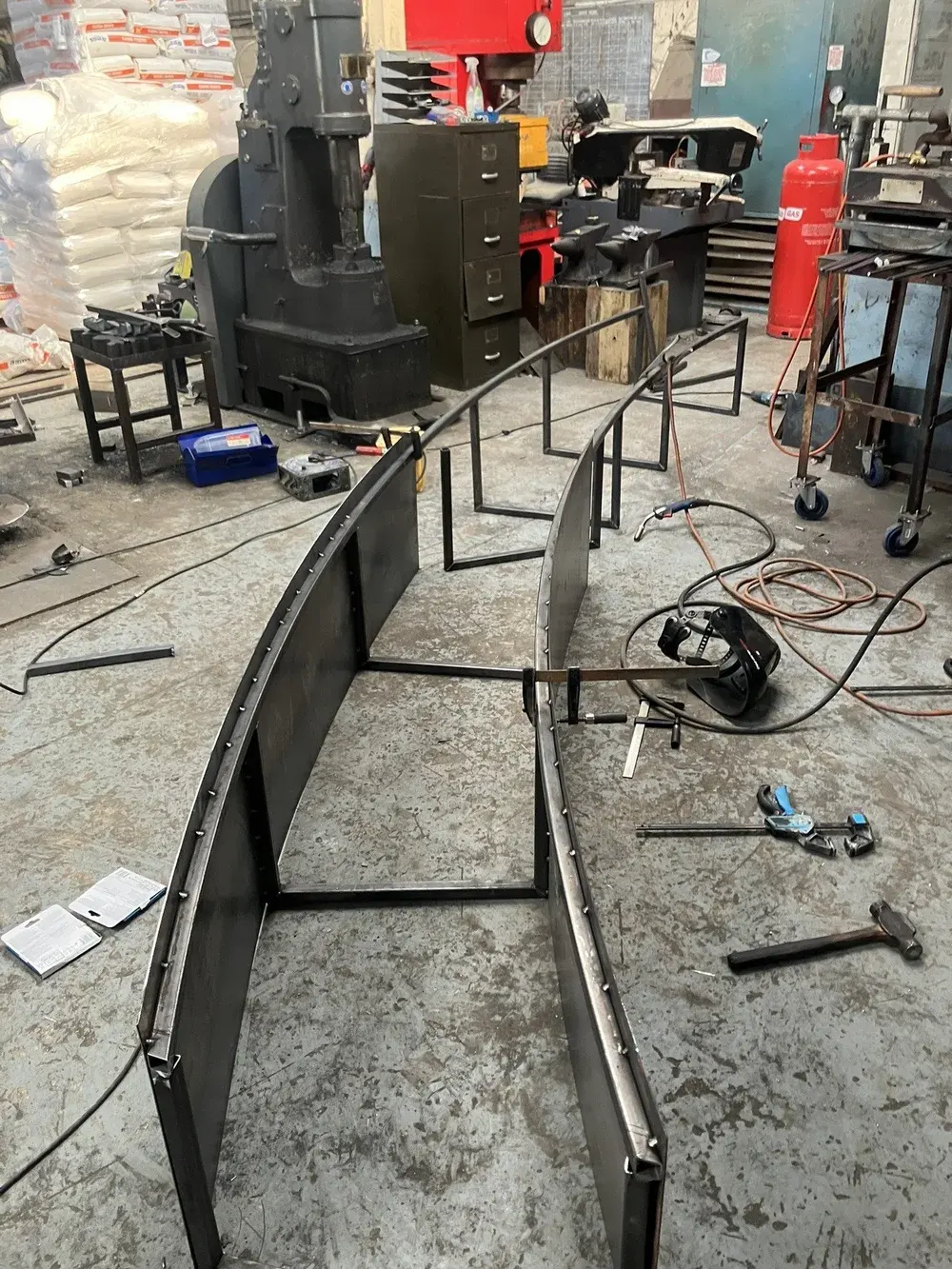 Bespoke metalwork fabrication in our Suffolk workshop